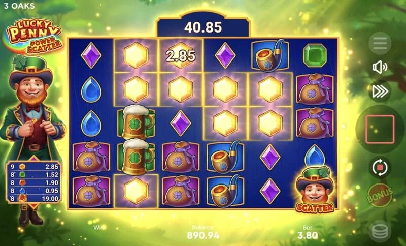 Lucky Penny Power Scatter - Grunnspil með fallandi hvarfi og safnstuðli